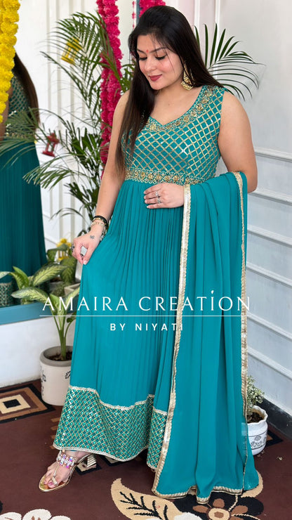 Georgette Anarkali Set