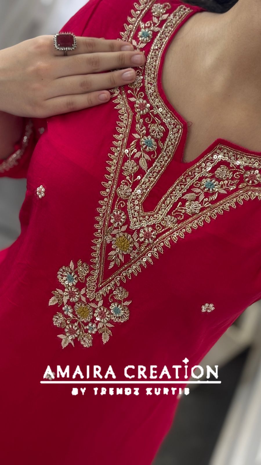 Premium Dola Silk Magenta Royal Handwork With Beautiful Banarasi Dupatta