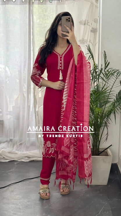 Premium Reyon Stylish Suit Set