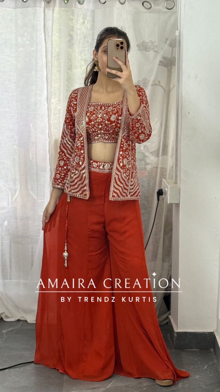 Jacket Pattern Choli Divider Set
