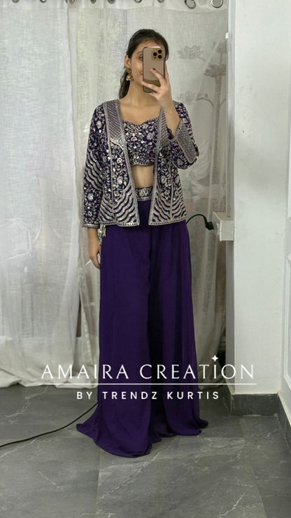 Jacket Pattern Choli Divider Set