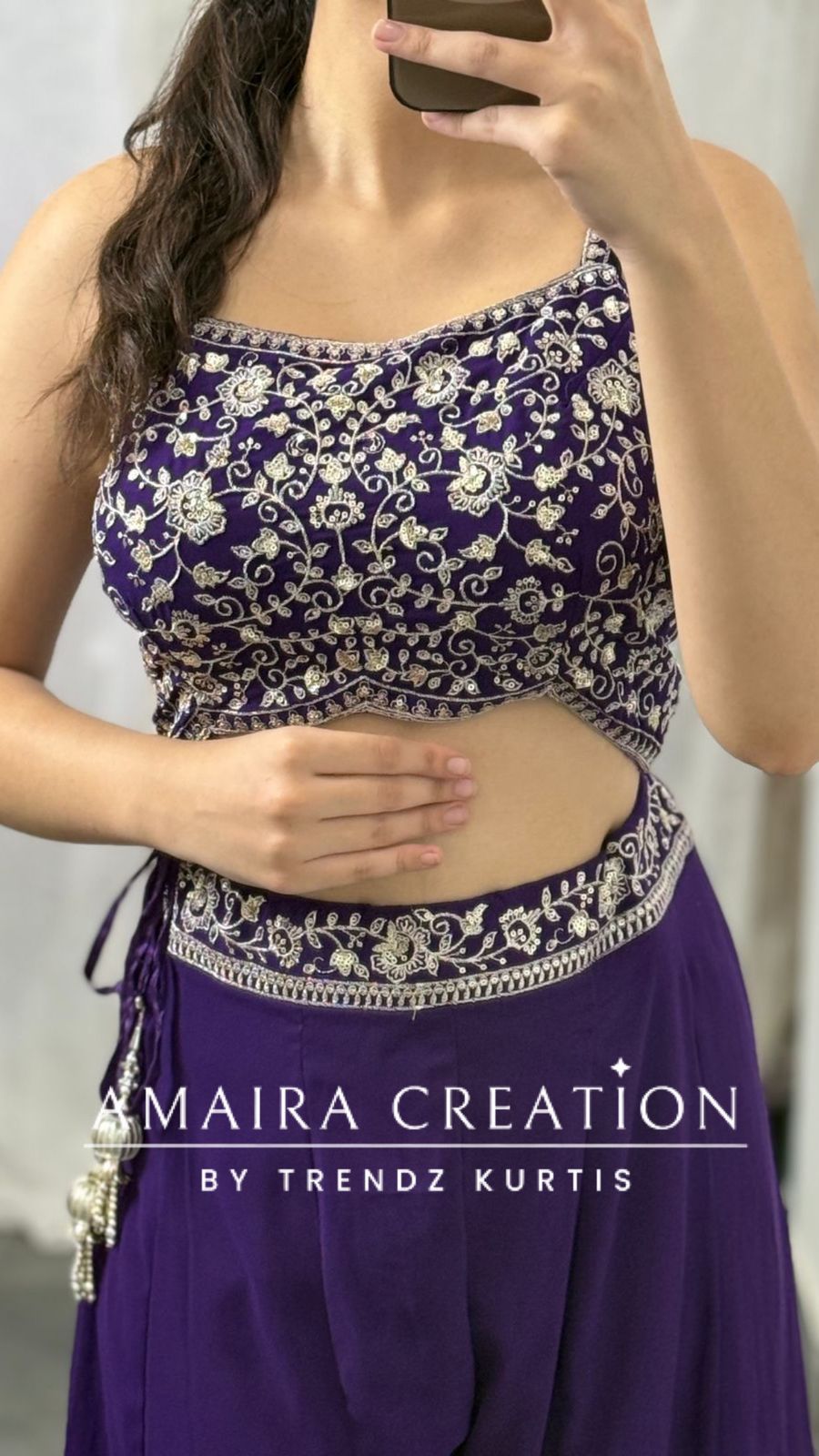 Jacket Pattern Choli Divider Set