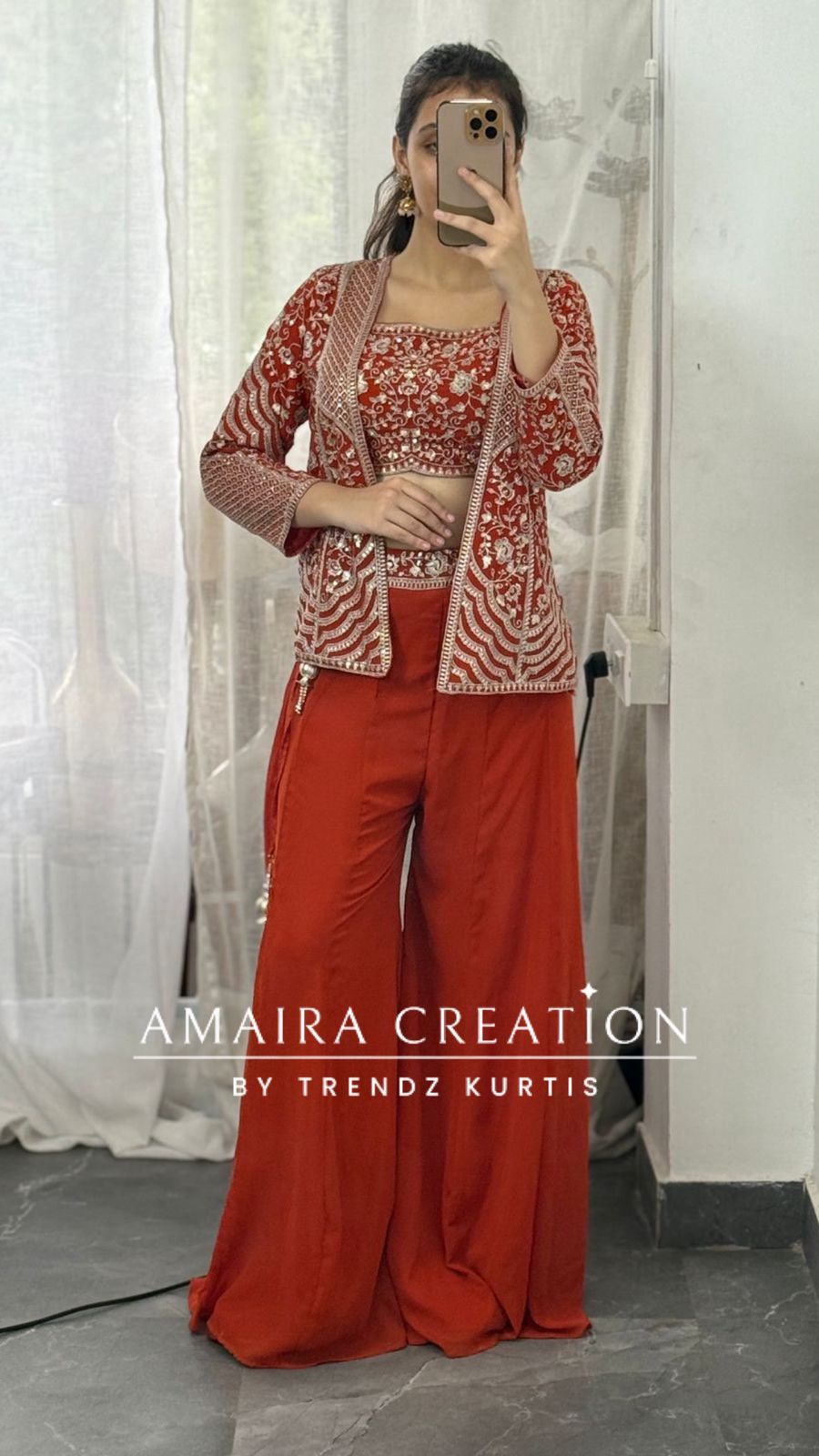 Jacket Pattern Choli Divider Set