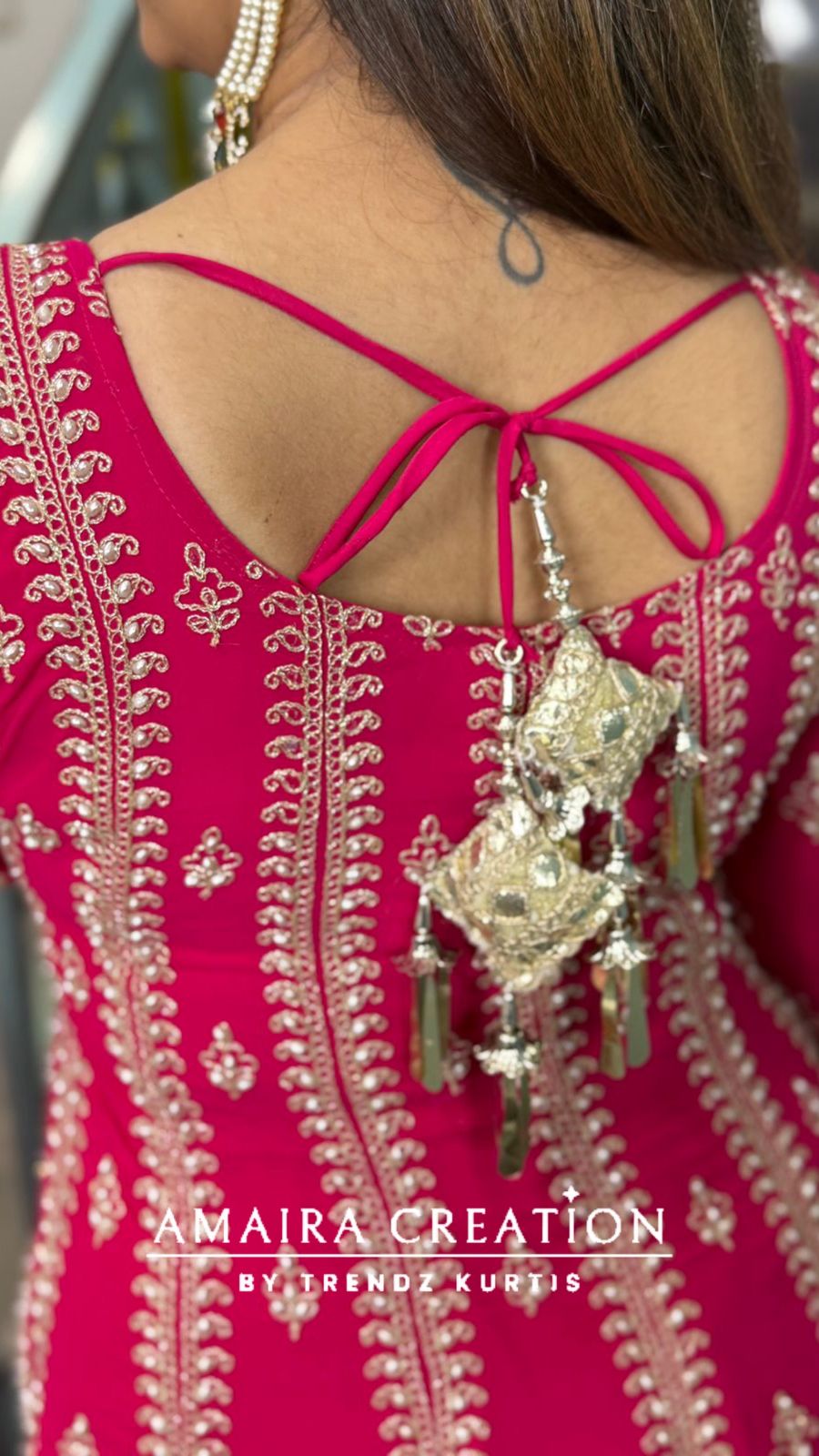 Full Heavy Work Georgette Anarkali With Narrow Salwar