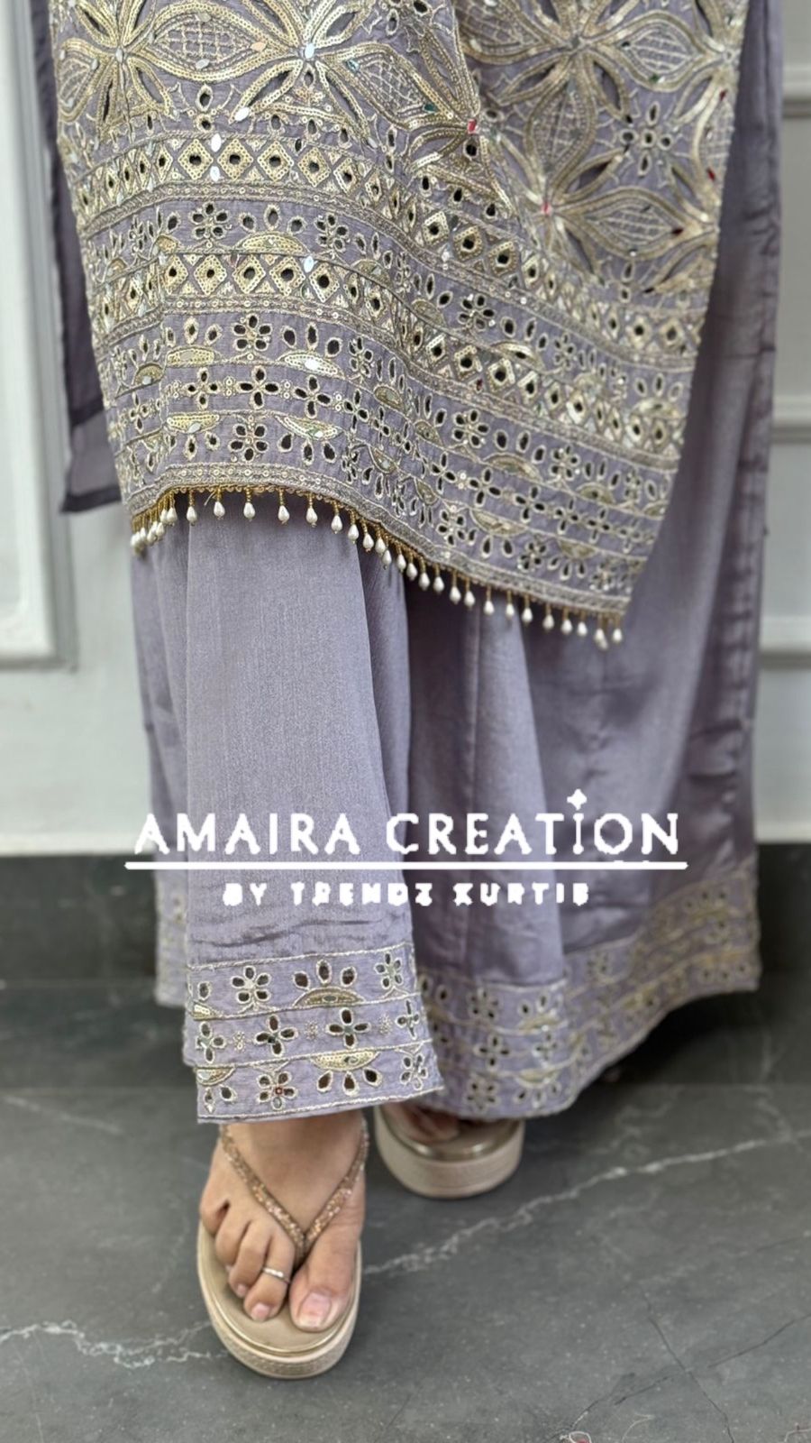 Premium Silk Pakistani Plazo Set