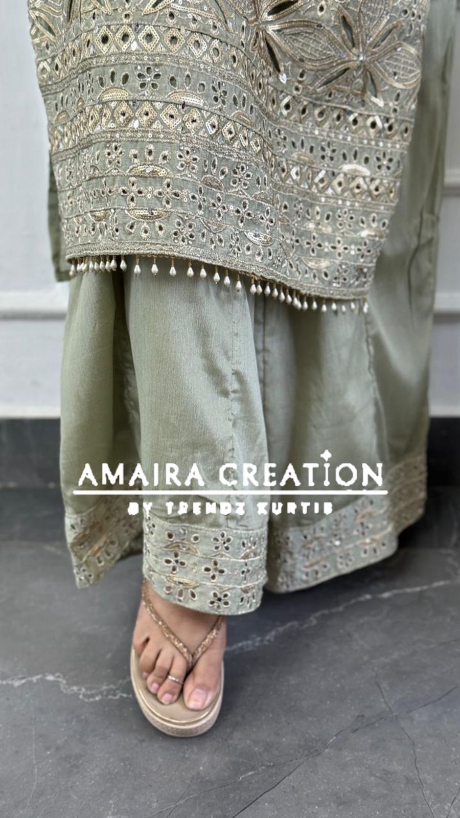 Premium Silk Pakistani Plazo Set