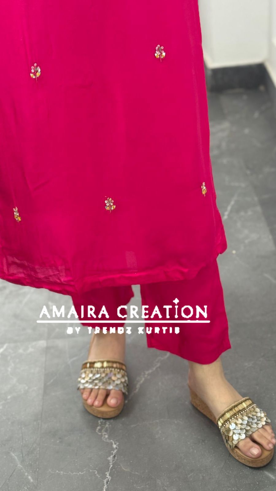 Premium Dola Silk Pant Set With Banarasi Dupatta