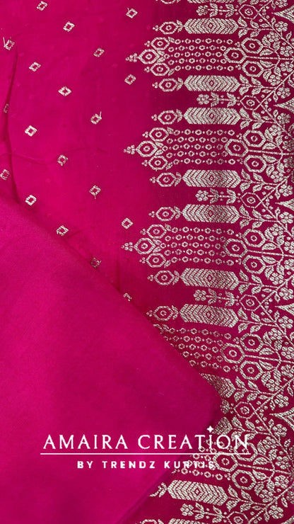 Premium Silk Banarasi Pattern Unstitched Suits