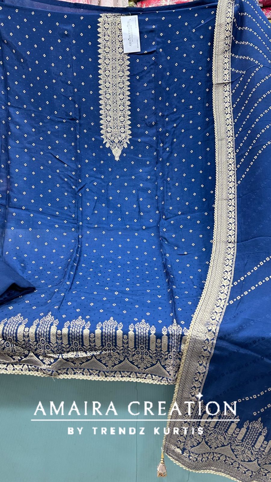 Premium Silk Banarasi Pattern Unstitched Suits