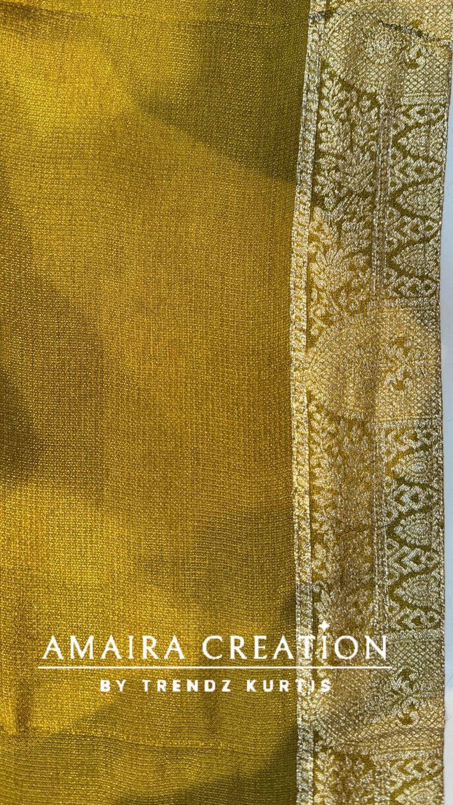 Premium Banarasi Unstitched Suit With Gotta Patti Detailing and Banarasi Dupatta