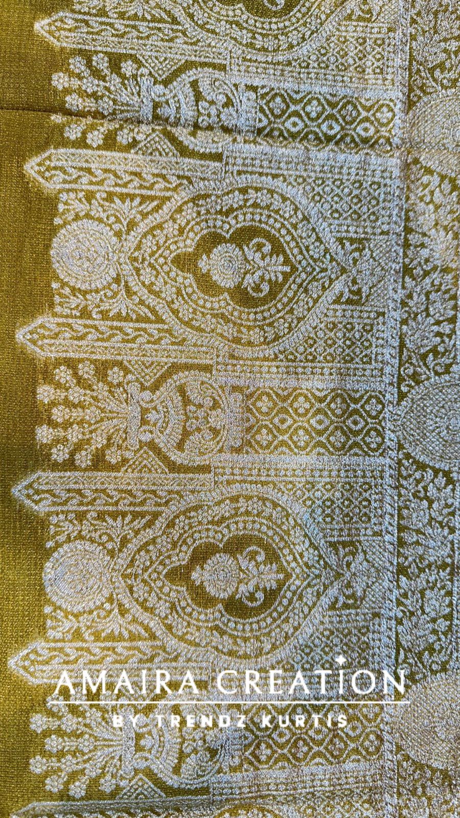 Premium Banarasi Unstitched Suit With Gotta Patti Detailing and Banarasi Dupatta