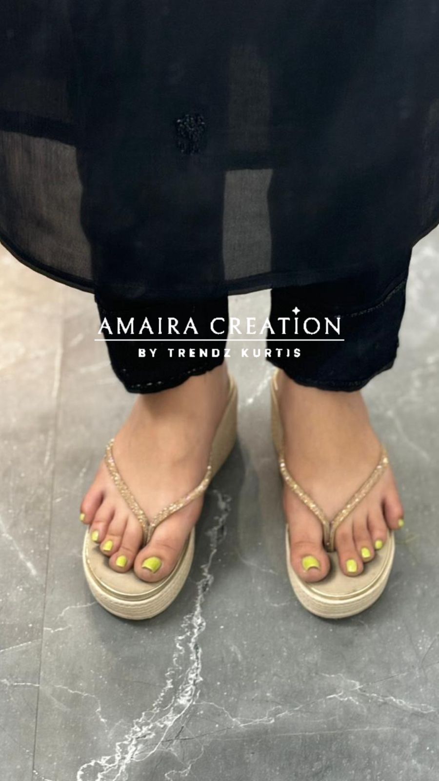 Premium Chinnon Black Colour Pant Set