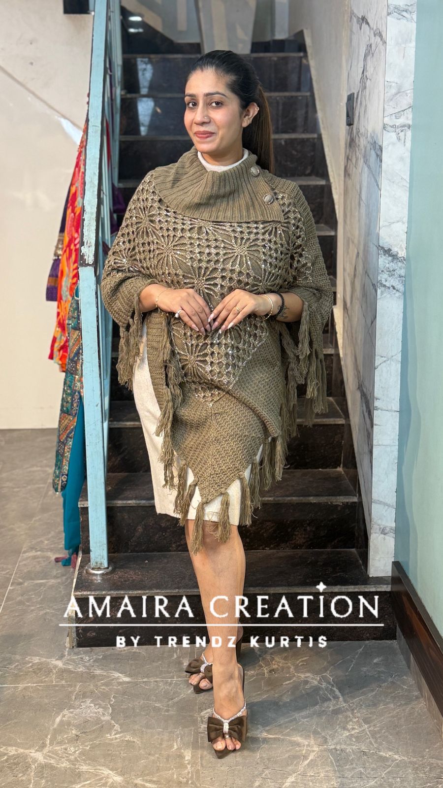 Designer Premium Woolen Free Size Croatia Pochu