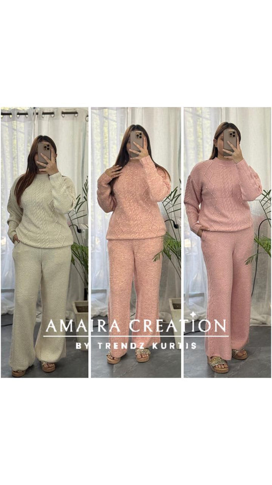 Premium Woolen Free Size Cord Set (upto 44 chest)