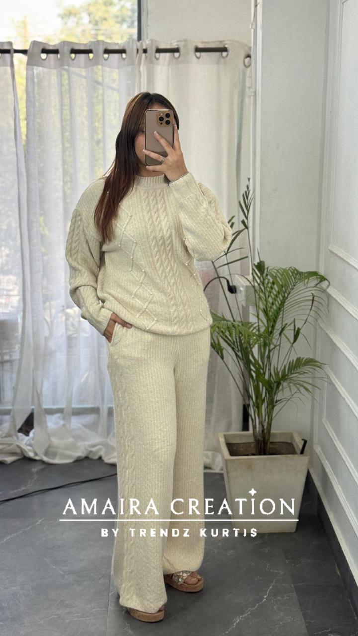 Premium Woolen Free Size Cord Set (upto 44 chest)