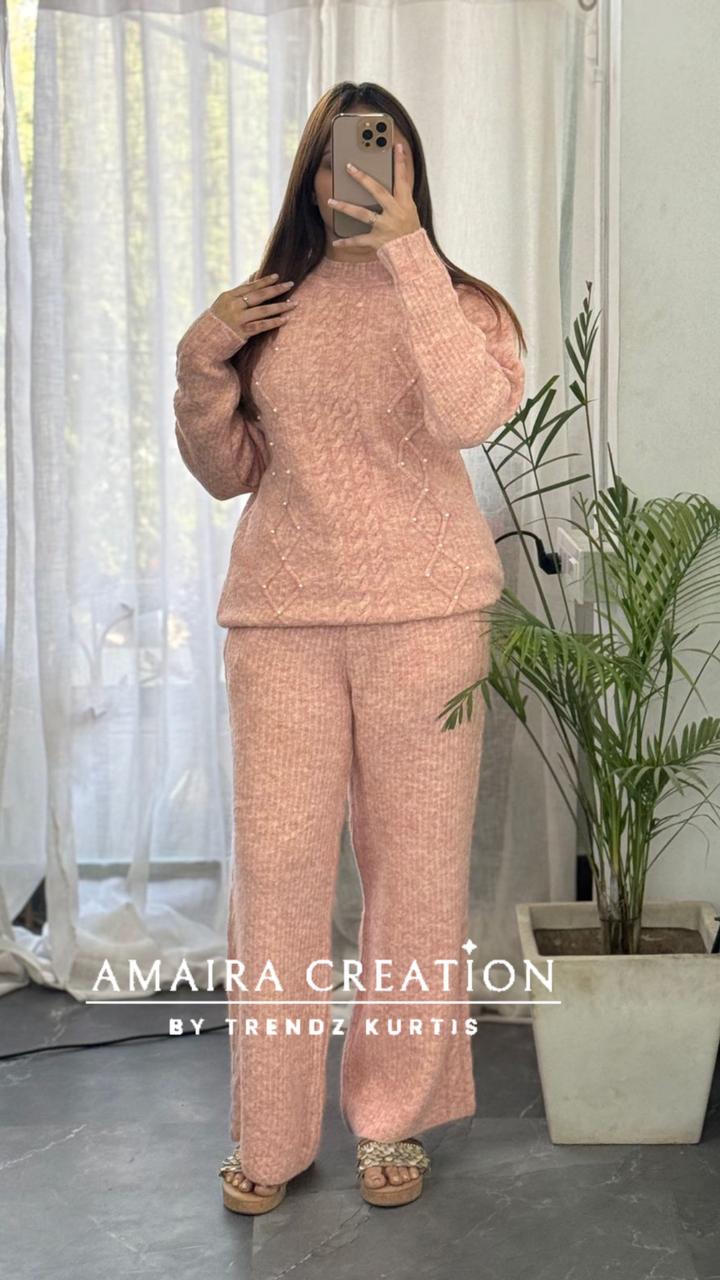 Premium Woolen Free Size Cord Set (upto 44 chest)