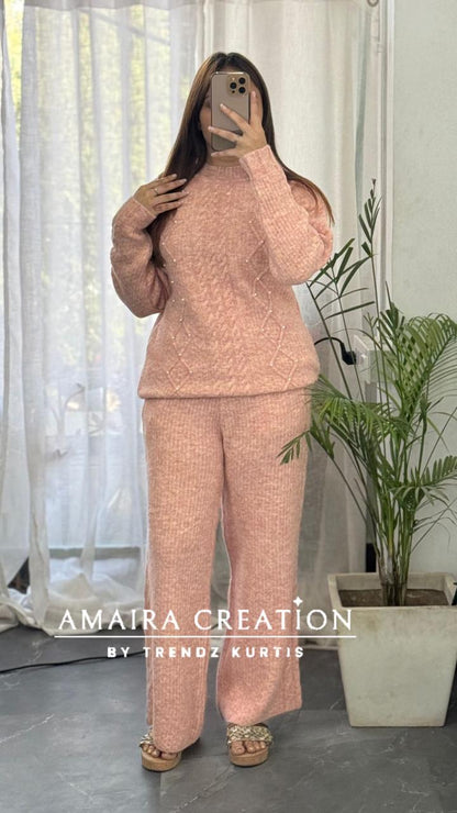 Premium Woolen Free Size Cord Set (upto 44 chest)