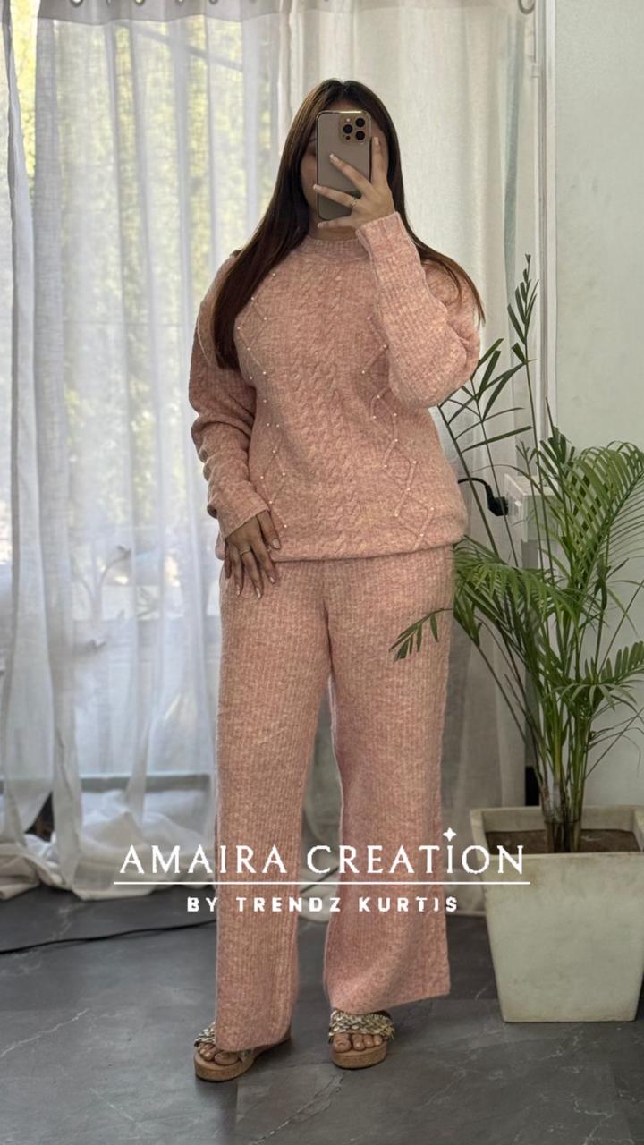 Premium Woolen Free Size Cord Set (upto 44 chest)