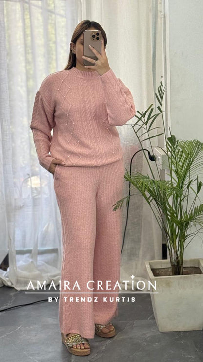 Premium Woolen Free Size Cord Set (upto 44 chest)