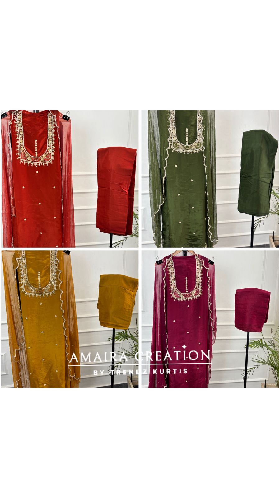 Premium Glass Tissue Beautiful HandWork unstitched suits