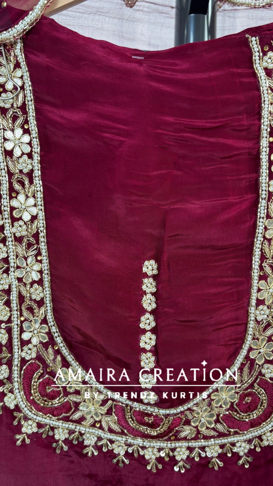 Premium Glass Tissue Beautiful HandWork unstitched suits