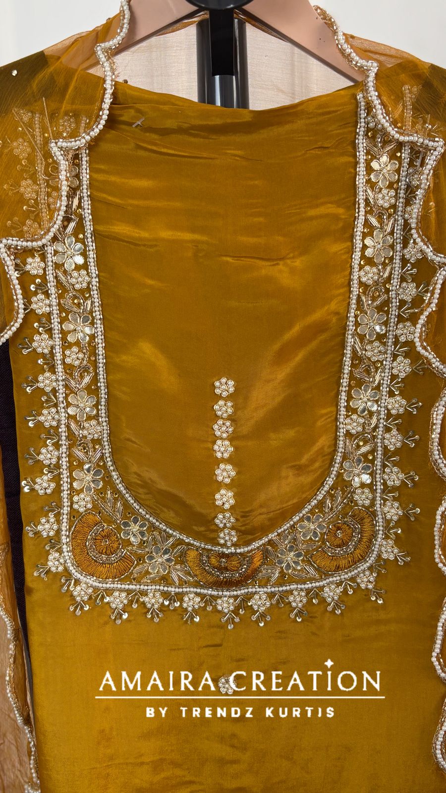 Premium Glass Tissue Beautiful HandWork unstitched suits