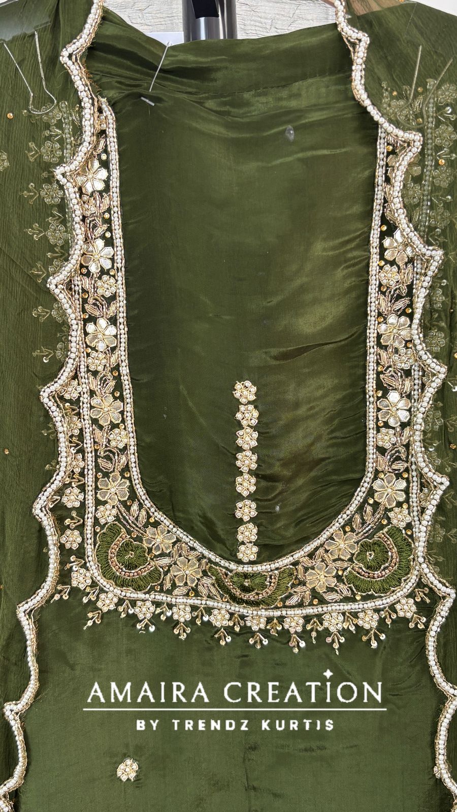 Premium Glass Tissue Beautiful HandWork unstitched suits