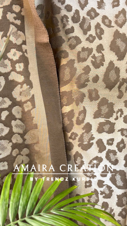 Leopard Print Premium Woolen stole