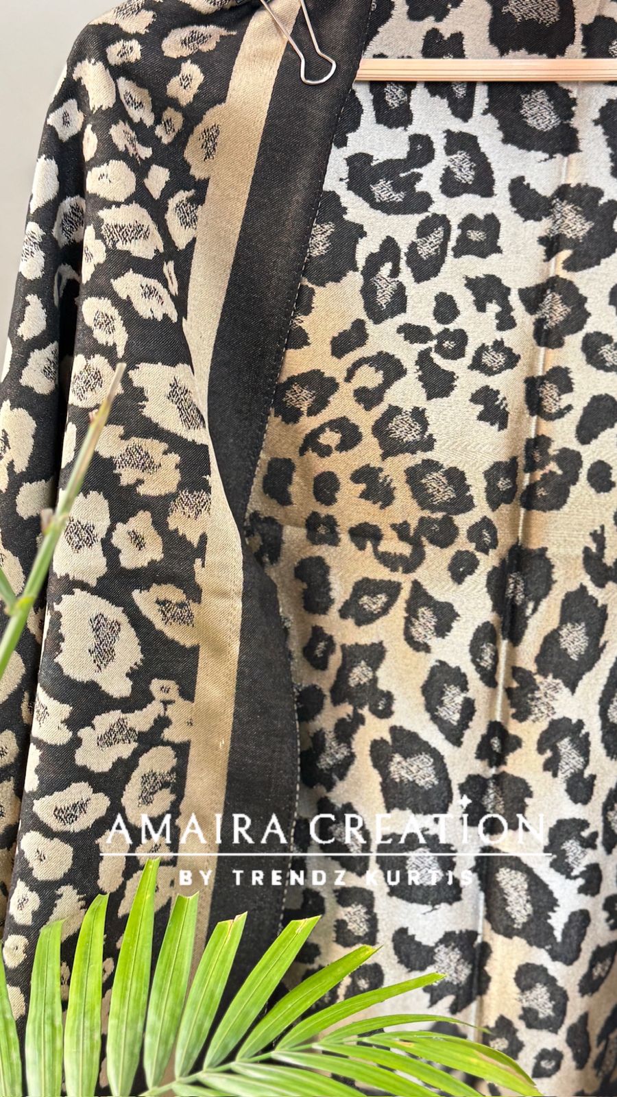 Leopard Print Premium Woolen stole