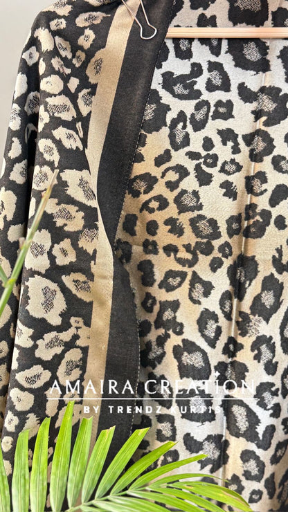 Leopard Print Premium Woolen stole