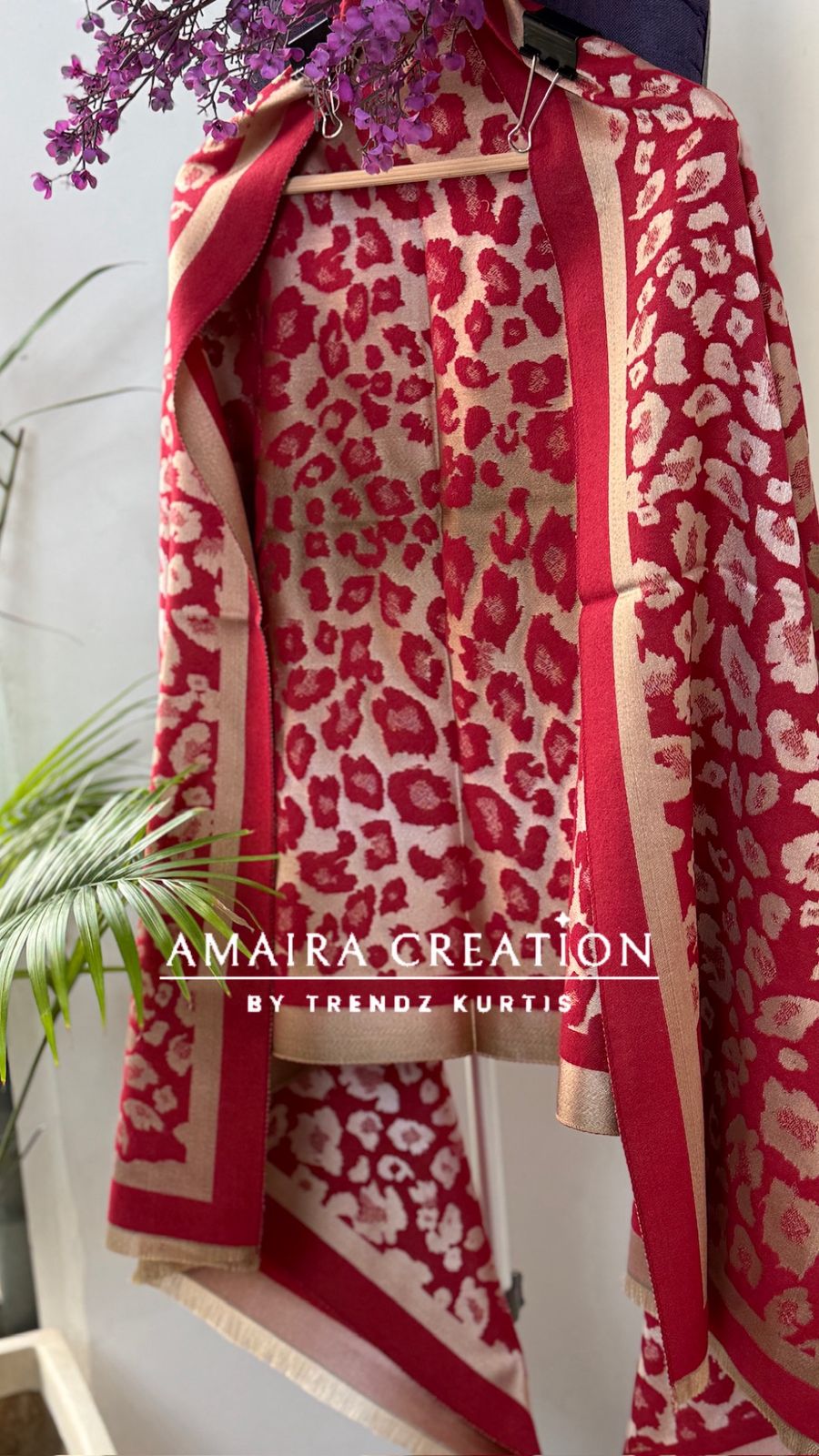 Leopard Print Premium Woolen stole