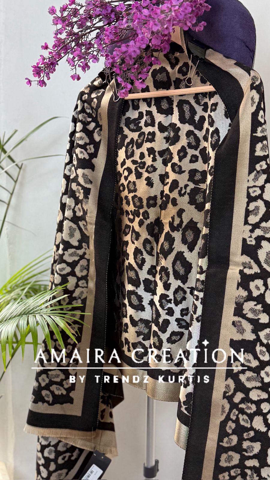 Leopard Print Premium Woolen stole
