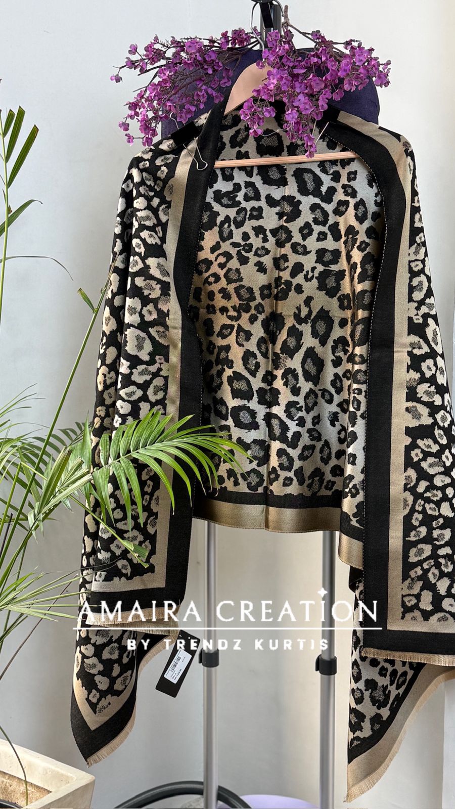 Leopard Print Premium Woolen stole