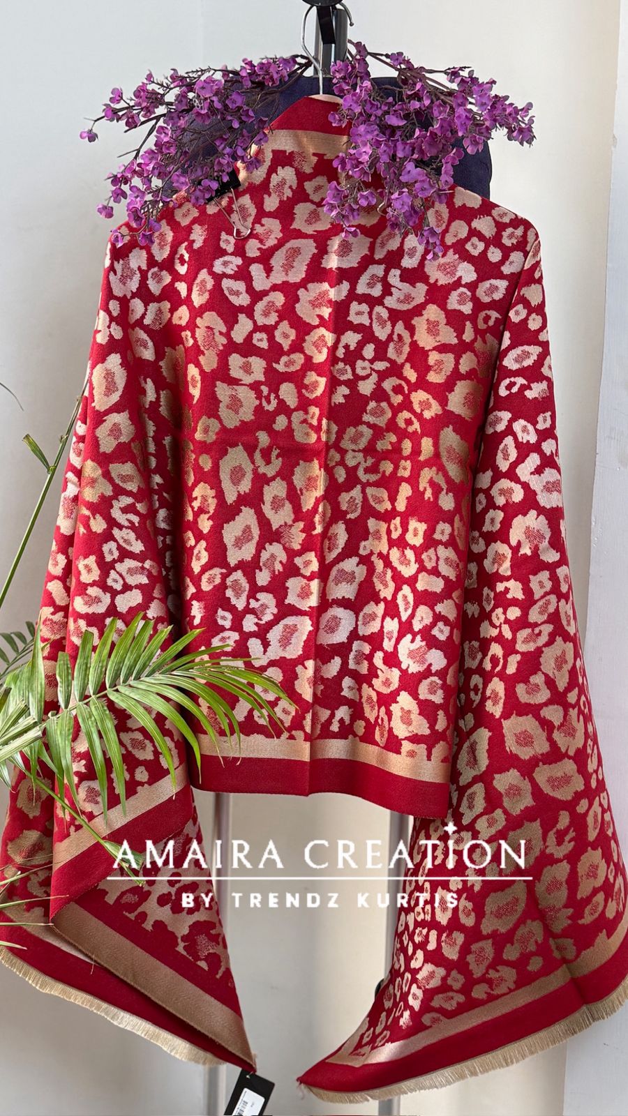 Leopard Print Premium Woolen stole