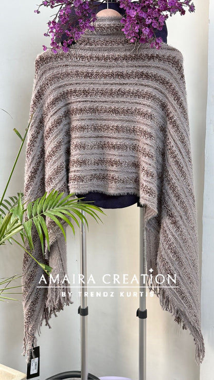 Premium Feather Detailing Woolen Stole