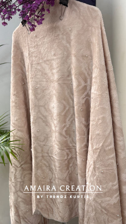 Premium Woolen Self Design Stole