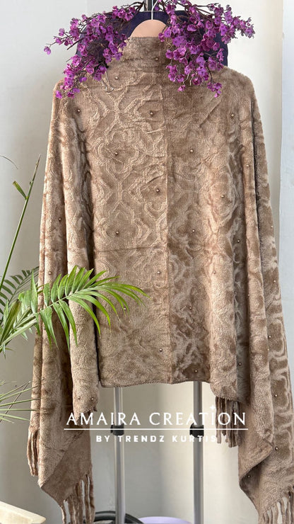 Premium Woolen Self Design Stole