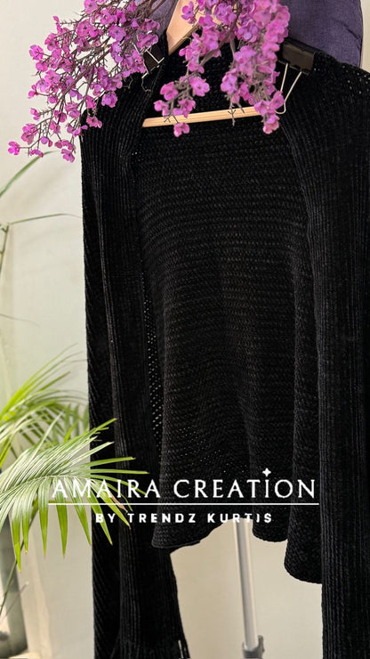 Premium Knitted Pattern Woolen Stole