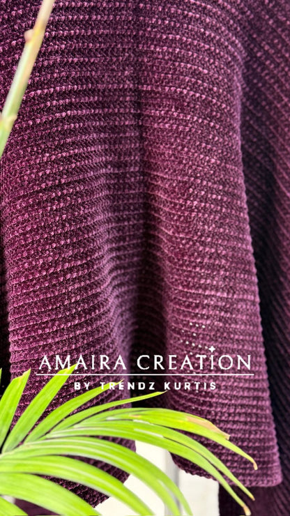 Premium Knitted Pattern Woolen Stole