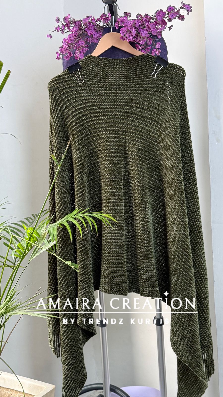 Premium Knitted Pattern Woolen Stole