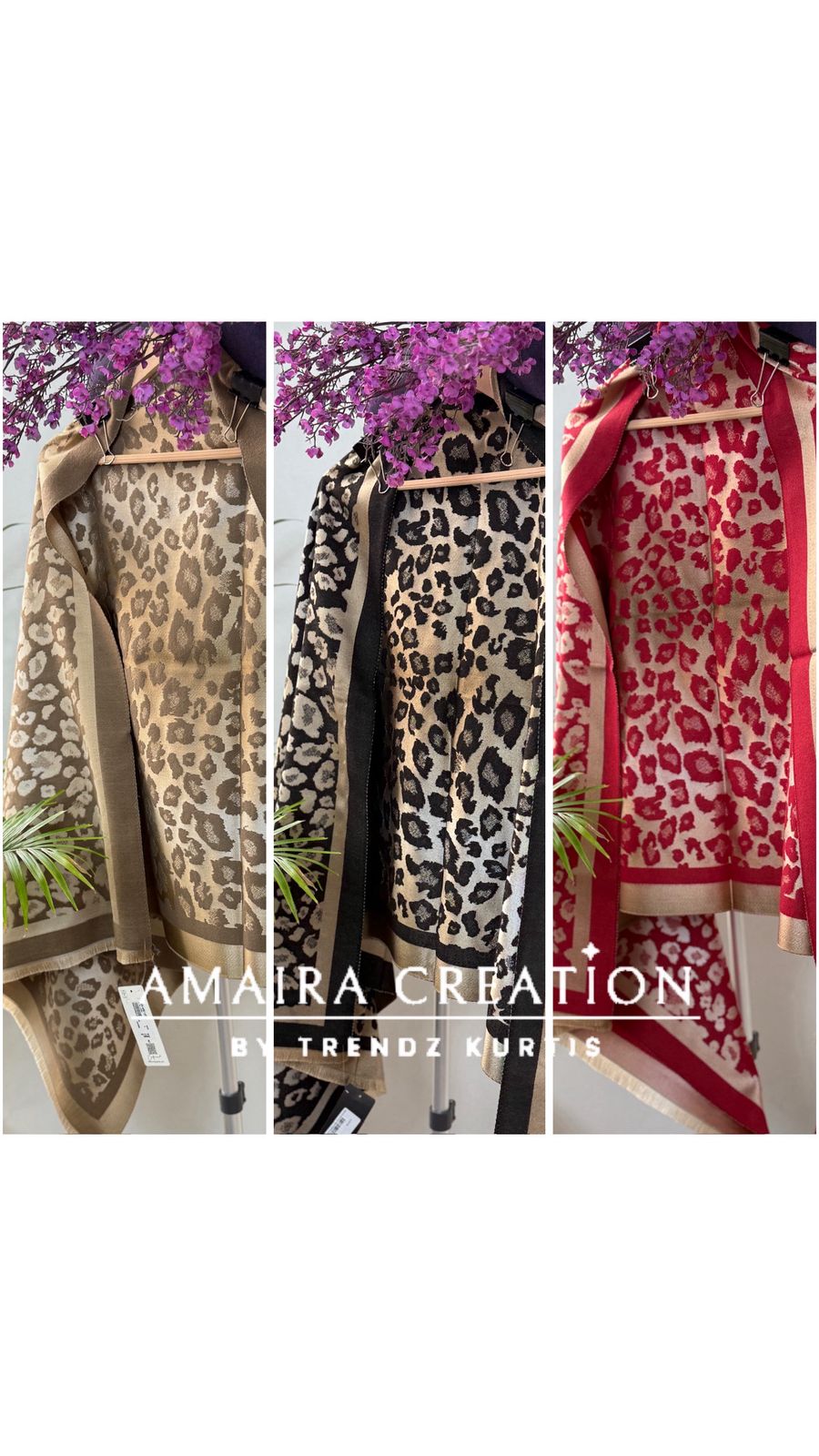 Leopard Print Premium Woolen stole