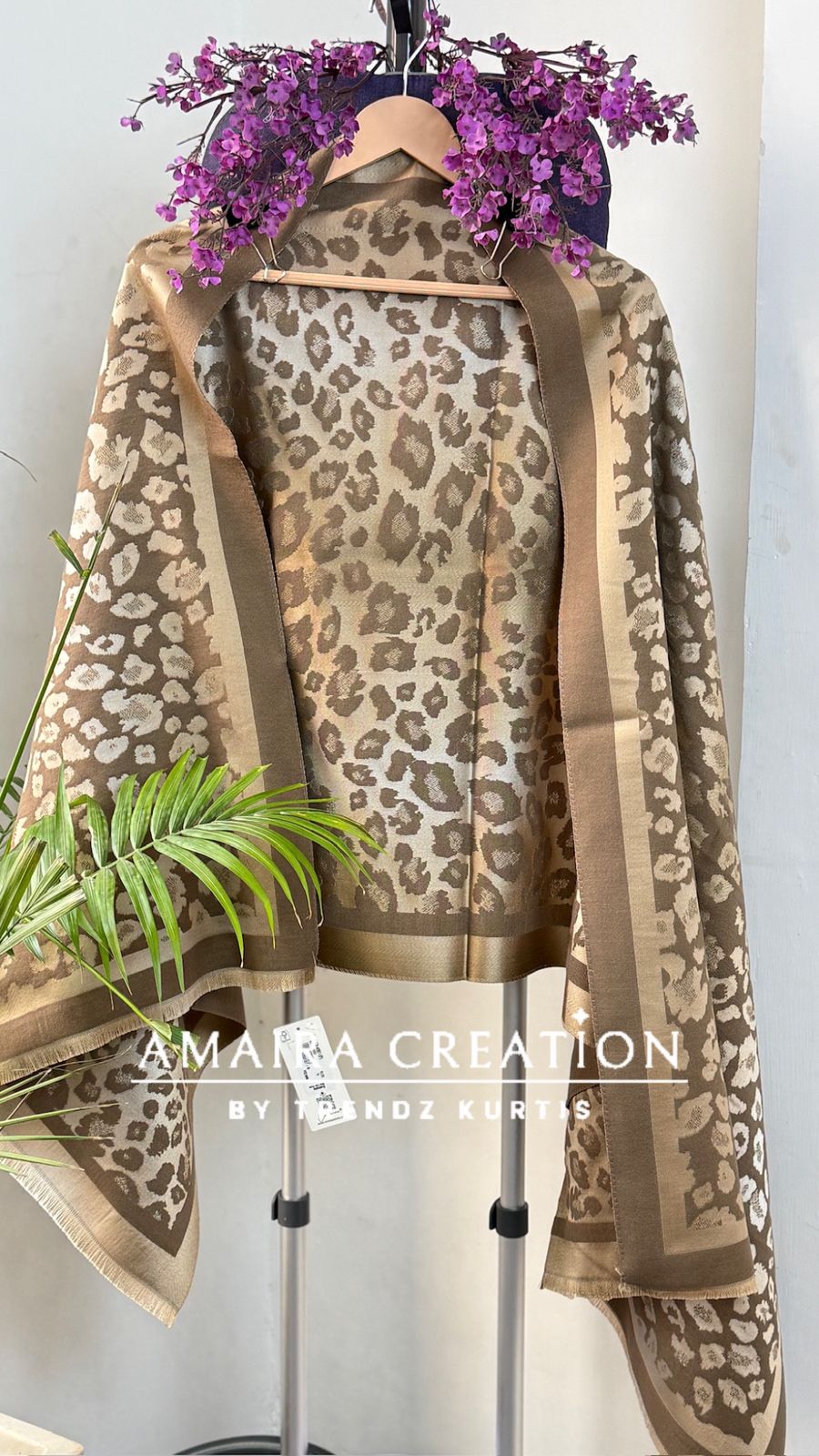 Leopard Print Premium Woolen stole