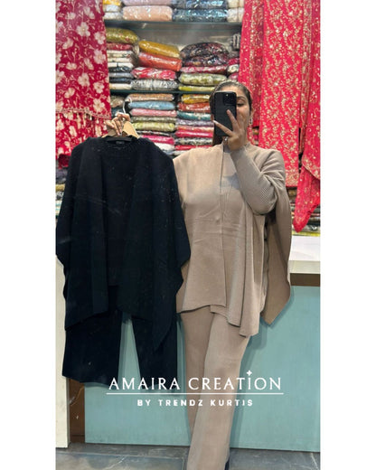 Premium Wool Three Piece Stylish Cord Set