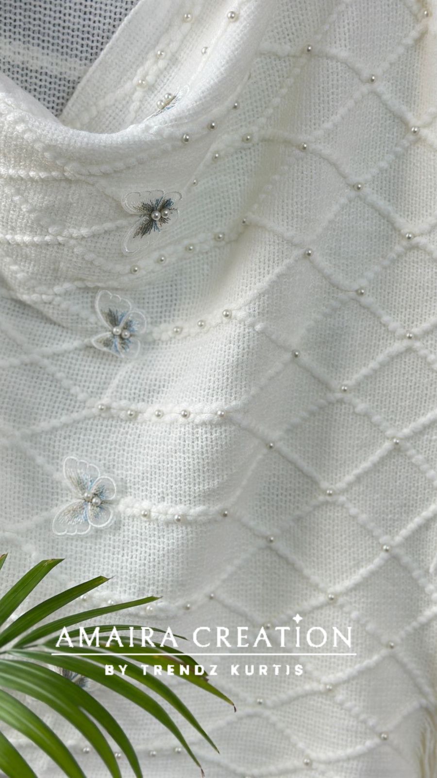 Premium Woolen Butterfly Deatiling Stole