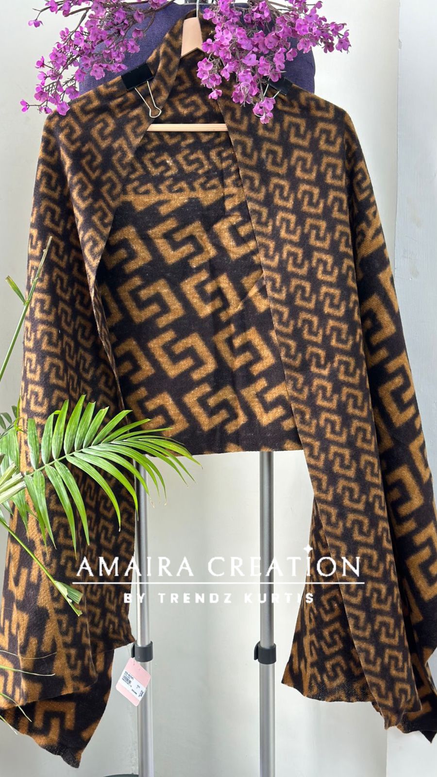 Premium Wool Fendi Print Stole 