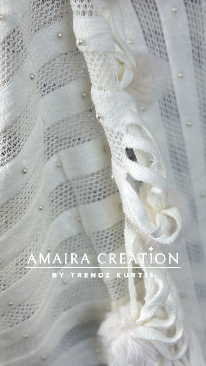 Premium Woolen Pom Pom Detailing Stole