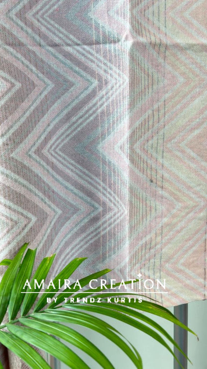 Premium Woolen Chevron Pattern Stole