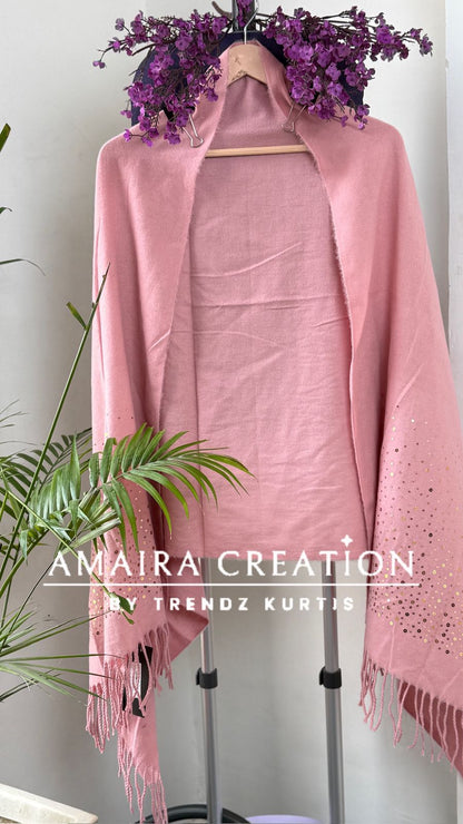 Premium Woolen Very Soft Fabric Coin Detailing Stole