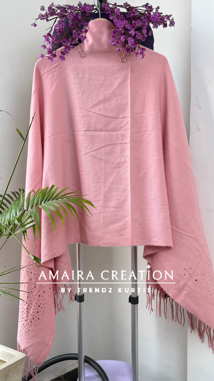 Premium Woolen Very Soft Fabric Coin Detailing Stole