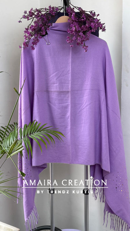 Premium Woolen Very Soft Fabric Coin Detailing Stole